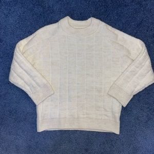 Zara quilted knit sweater